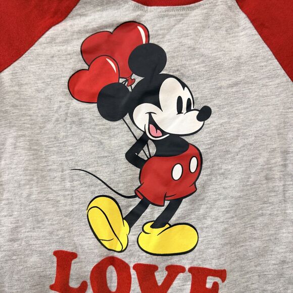 Disney Mickey Mouse Love Longsleeve Top 3T - Picture 2 of 3